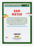 Sam Mayer 2024 Donruss Racing Rare Gold Insert card #01/10, part of the Xfinity Series. Limited edition with only 10 copies available, this card highlights Mayer’s racing career. With a lifetime authenticity guarantee, it’s a great addition to any collection and makes a perfect gift for NASCAR enthusiasts.