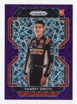 Sammy Smith 2022 Panini Prizm Racing Card - PURPLE VELOCITY PRIZM Rare Insert