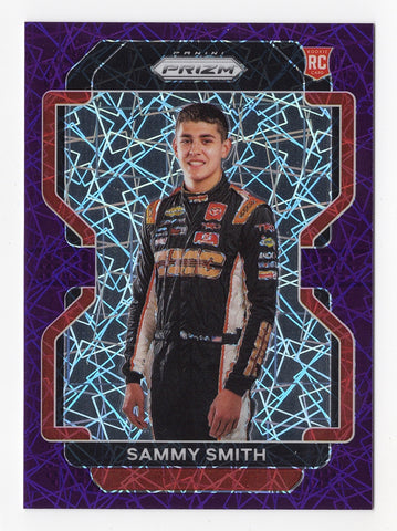 Sammy Smith 2022 Panini Prizm Racing Card - PURPLE VELOCITY PRIZM Rare Insert