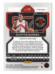 Rare Silver Prizm Official Rookie Card featuring Scottie Barnes, Raptors' emerging talent.