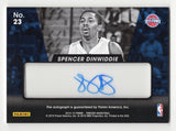 Authentic Autographed Spencer Dinwiddie Rookie View Insert Trading Card.