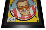 Custom Framed Stan Lee For President Poster" - Elevate your Marvel collection with this 15X20 inch custom-framed poster. It features Stan Lee's signature and an official Excelsior Approved hologram for authenticity. Perfect for display.