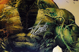 "Custom Framed Stan Lee Incredible Hulk Collectible" - Elevate your Marvel collection with this autographed metallic photo of The Incredible Hulk, professionally framed to 18X22 inches. Stan Lee's signature and the Official Stan Lee Excelsior Approved hologram ensure its authenticity. It's a stunning addition to your Marvel memorabilia.