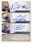 STEVE SMITH/ROBERT MEACHEM/CRAIG DAVIS 2007 Upper Deck TRIPLE AUTOGRAPH Card