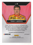 Terry Labonte 2022 Panini Prizm Racing ICONS SILVER PRIZM AUTOGRAPH Signed NASCAR Collectible Insert Trading Card