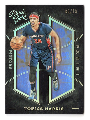 Tobias Harris 2015-16 Panini Black Gold Official Rookie Card Holofoil Parallel #08/10