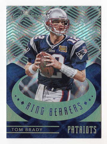 Tom Brady 2016 Panini Prime Signatures Football Galactic Ring Bearers Card