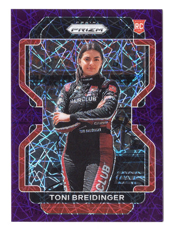 Toni Breidinger 2022 Panini Prizm Racing Card - PURPLE VELOCITY PRIZM Rare Collectible Insert