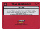 NASCAR Collectible Card - Toni Breidinger Rare 1 of 1 PRINT PLATE Card