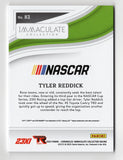 2023 Tyler Reddick Panini Chronicles Immaculate Collection Racing Black Insert #04/25. This limited-edition card is one of only 25 made, making it a rare and highly sought-after NASCAR collectible for enthusiasts.
