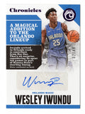 AUTOGRAPHED Wesley Iwundu 2017-18 Panini Chronicles Basketball Rookie Card #02/49