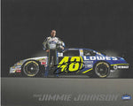 AUTOGRAPHED 2006 Jimmie Johnson #48 Team Lowes Racing OFFICIAL HERO CARD (Championship Season) Hendrick Motorsports Signed Collectible Picture 8X10 Inch NASCAR Photo with COA