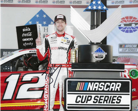AUTOGRAPHED 2021 Ryan Blaney #12 BodyArmor Racing ATLANTA RACE WIN (Victory Lane) NASCAR Cup Series Signed Glossy Picture 8X10 Inch Photo with COA