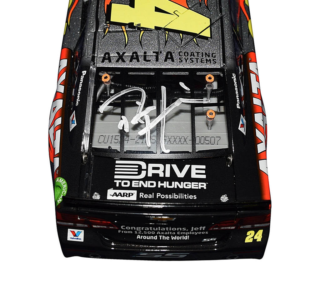 2X AUTOGRAPHED 2015 Jeff Gordon & Rick Hendrick #24 Axalta Racing