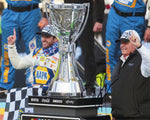 2X AUTOGRAPHED 2020 Chase Elliott & Rick Hendrick #9 NASCAR CUP SERIES CHAMPION (Victory Lane Trophy) Phoenix Raceway Dual Signed Picture 8X10 Inch NASCAR Glossy Photo with COA