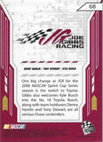 3X AUTOGRAPHED Kyle Busch / Denny Hamlin / Tony Stewart 2008 Press Pass Stealth BRIGADES (Joe Gibbs Racing Team) Triple Signed Collectible NASCAR Trading Card with COA