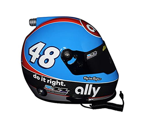 AUTOGRAPHED 2020 Jimmie Johnson #48 Ally Racing DARLINGTON THROWBACK (Earnhardt Tribute) 7X CHAMPION Troy Lee Designs Rare Signed NASCAR Replica Full-Size Helmet with COA