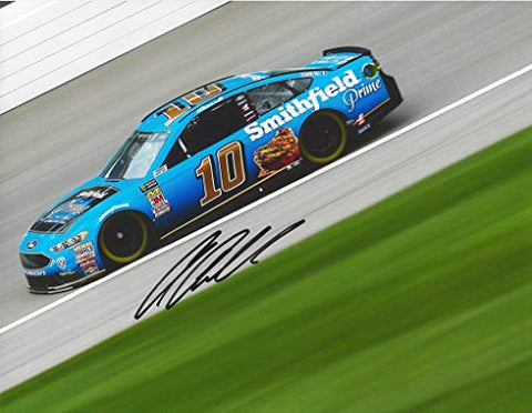 AUTOGRAPHED 2018 Aric Almirola #10 Smithfield Prime Racing (Stewart-Haas Team) Monster Energy Cup Series Signed Collectible Picture NASCAR 9X11 Inch Glossy Photo with COA