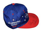 2X AUTOGRAPHED 1996 Dale Sr. & Richard Childress #3 ATLANTA OLYMPIC GAMES Vintage Signed NASCAR Hat with JSA COA