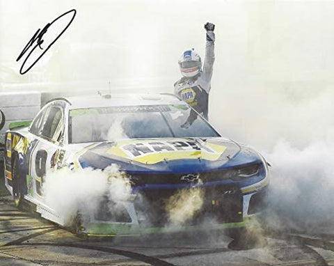 AUTOGRAPHED 2018 Chase Elliott #9 NAPA Racing DOVER RACE WIN (Victory Burnout) Hendrick Motorsports Monster Energy Cup Series Signed Collectible Picture 8X10 Inch NASCAR Glossy Photo with COA