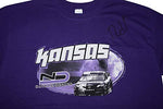 AUTOGRAPHED 2018 Natalie Decker #25 KANSAS RACE (Venturini Motorsports) ARCA Series Rare Custom & Limited Signed Collectible NASCAR Large Purple Shirt with COA (1 of only 50 produced)
