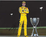 AUTOGRAPHED 2019 Kyle Busch #18 M&Ms Team MONSTER ENERGY CUP SERIES CHAMPION (Homestead Trophy Pose) Joe Gibbs Racing Signed Collectible Picture 8X10 Inch NASCAR Glossy Photo with COA