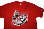 AUTOGRAPHED 2018 Natalie Decker #25 SALEM SPEEDWAY RACE (Venturini Motorsports) ARCA Series Rare Custom & Limited Signed Collectible NASCAR Large Red Shirt with COA (1 of only 50 produced)