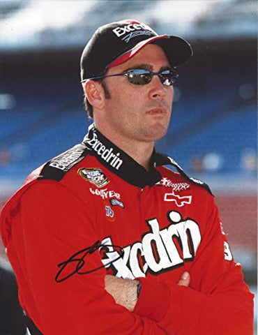 AUTOGRAPHED 2001 Jimmie Johnson #92 Excedrin Racing PRE-RACE PIT ROAD (Busch Series) Rare Vintage Signed Collectible Picture 9X11 Inch NASCAR Glossy Photo with COA