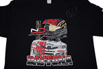 AUTOGRAPHED 2018 Natalie Decker #25 DAYTONA ARCA RACE (Venturini Motorsports) Rare Custom & Limited Signed Collectible NASCAR Large Shirt with COA (1 of only 50 produced)