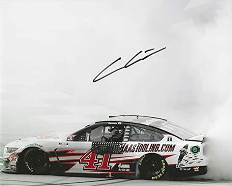 AUTOGRAPHED 2020 Cole Custer #41 Haas Tooling Team KENTUCKY RACE WIN (Victory Burnout) Rookie Season NASCAR Cup Series Signed Picture 8X10 Inch Glossy Photo with COA