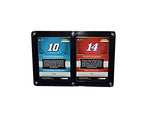 2X AUTOGRAPHED Tony Stewart & Danica Patrick 2016 Panini Prizm Racing TWO CARD DISPLAY CASE (6.5X4.5 Inch) STEWART-HAAS TEAMMATES Multi Signed NASCAR Trading Card Set with COA