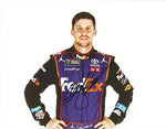AUTOGRAPHED 2017 Denny Hamlin #11 FedEx Express Racing MEDIA DAY POSE Monster Energy Cup Series Gibbs Team Signed Collectible Picture NASCAR 9X11 Inch Glossy Photo with COA