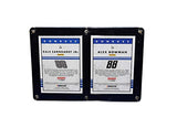 2X AUTOGRAPHED Dale Earnhardt Jr. & Alex Bowan #88 TWO CARD DISPLAY CASE (4.5X6.5 Inch) Donruss Racing Multi Signed NASCAR Trading Card Set with COA