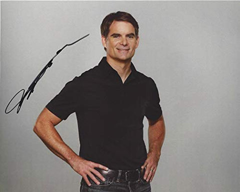 AUTOGRAPHED Jeff Gordon #24 Hendrick Motorsports Chevrolet Driver MEDIA DAY POSE (Fox Broadcaster) Signed Collectible Picture 8X10 Inch NASCAR Glossy Photo with COA
