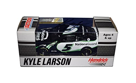 AUTOGRAPHED 2021 Kyle Larson #5 Nations Guard Racing CHAMPIONSHIP SEASON (Hendrick Motorsports) Signed Collectible Lionel 1/64 Scale NASCAR Diecast Car with COA
