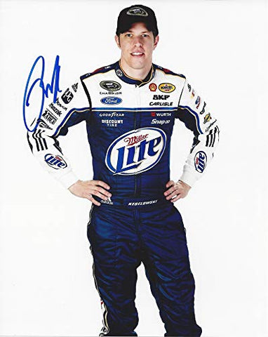 AUTOGRAPHED Brad Keselowski #2 Miller Lite Racing MEDIA DAY POSE (Sprint Cup Series) Team Penske Signed Collectible Picture NASCAR 8X10 Inch Glossy Photo with COA