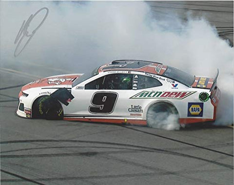 AUTOGRAPHED 2019 Chase Elliott #9 Little Caesars Racing TALLADEGA GEICO 500 RACE WIN (Victory Burnout Celebration) Signed Collectible Picture 8X10 Inch NASCAR Glossy Photo with COA