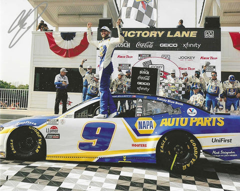 AUTOGRAPHED 2021 Chase Elliott #9 NAPA Racing ROAD AMERICA WIN (Victory Lane Celebration) NASCAR Cup Series Signed Collectible Picture 8X10 Inch Glossy Photo with COA