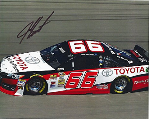 AUTOGRAPHED 2014 Jeff Burton #66 TOYOTA Let's Go Places (Sprint Cup) Signed 8X10 NASCAR Glossy Photo w/COA