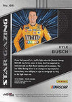 AUTOGRAPHED Kyle Busch 2018 Panini Prizm Racing STAR GAZING (#18 M&M Team) Signed Collectible NASCAR Trading Card with COA