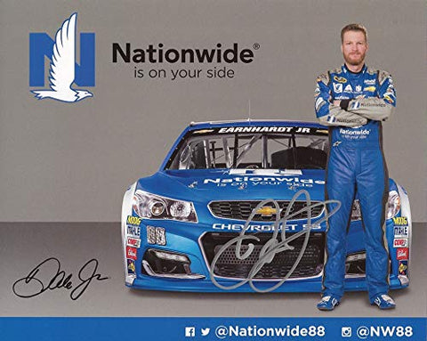 AUTOGRAPHED 2016 Dale Earnhardt Jr. #88 Nationwide Racing Chevrolet SS (Hendrick Motorsports) Sprint Cup Series Signed Collectible Picture 8X10 Inch NASCAR Hero Card Photo with COA
