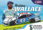 AUTOGRAPHED 2019 Bubba Wallace #43 Victory Junction Gang Chevrolet Racing Team (Richard Petty Motorsports) Monster Cup Series Signed Collectible Picture 4X6 Inch NASCAR Hero Card Photo with COA