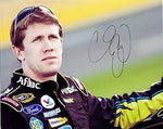 AUTOGRAPHED 2010 Carl Edwards #99 Aflac Racing Team (Roush) Pre-Race Signed NASCAR 8X10 Glossy Photo with COA