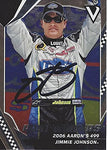 AUTOGRAPHED Jimmie Johnson 2018 Panini Victory Lane Racing PAST WINNERS (2006 Talladega Win) Hendrick Motorsports Signed NASCAR Collectible Trading Card with COA