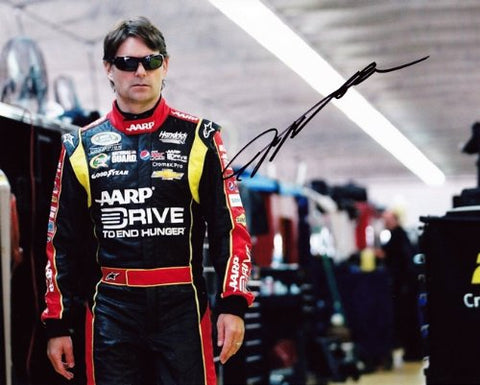 AUTOGRAPHED 2013 Jeff Gordon #24 Drive to End Hunger (Garage) 8X10 NASCAR SIGNED Glossy Photo w/COA