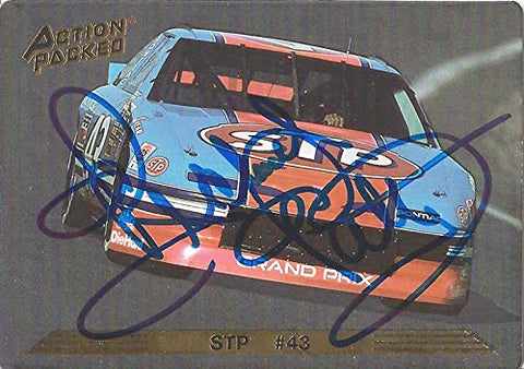AUTOGRAPHED Richard Petty 1993 Action Packed Racing (#43 STP Pontiac Car) Winston Cup Series Legend Vintage Signed NASCAR Collectible Trading Card with COA
