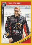AUTOGRAPHED Tony Stewart 2019 Panini Donruss Racing LEGENDS (#14 Bass Pro Shops Team) Monster Cup Series Gold Parallel Insert Signed NASCAR Collectible Trading Card with COA #136/299