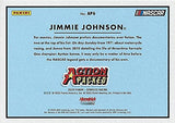 AUTOGRAPHED Jimmie Johnson 2020 Panini Donruss Racing ACTION PACKED (#48 Ally Team) Hendrick Motorsports Insert Signed NASCAR Collectible Trading Card with COA