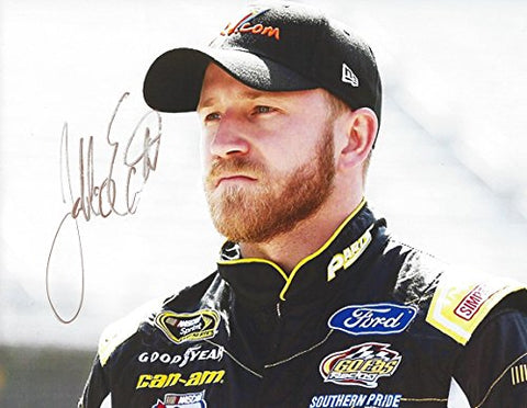 AUTOGRAPHED 2016 Jeffrey Earnhardt #32 Keen Parts Racing (Ford Fusion) Sprint Cup Series Rookie 9X11 Inch Signed Picture NASCAR Glossy Photo with COA