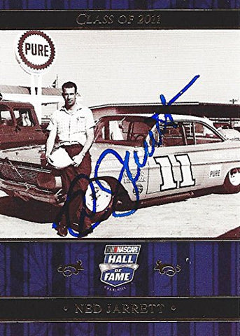 AUTOGRAPHED Ned Jarrett 2010 Press Pass Racing HALL OF FAME CLASS OF 2011 Legend Driver Insert Signed Collectible NASCAR Trading Card with COA
